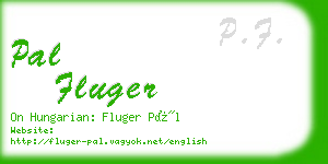 pal fluger business card